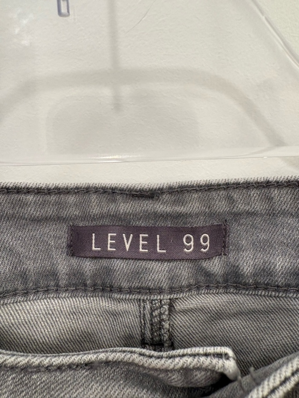 Level 99 Grey Faded Distressed Skinny Ankle Button Fly Jeans Size 26 - Picture 5 of 9